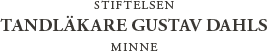 Gustav Dahls stiftelse logotype homepage
