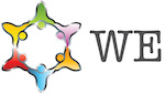 Non-formal learning club “WE” logotype