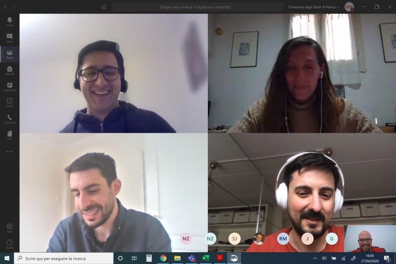 The Distrheat team in a online meeting